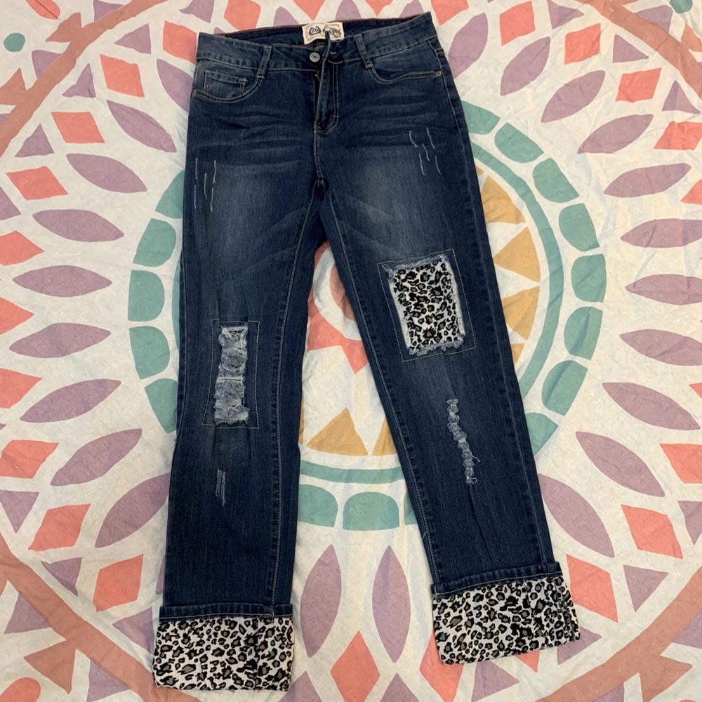 L&B Leopard Patch Jeans